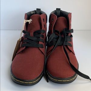 Dr marten red canvas ‘Maelly’ shoes